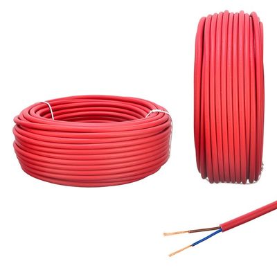 VDE-standaard H03VV-F 300/300V Flexible 2-kern koperdraad voor huishoudelijke apparaten stroomkabel Temperatuurbereik -5C tot 70C