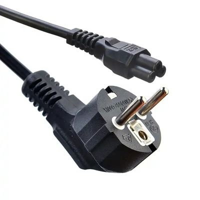 Leidermateriaal Bekledde koper 3 prongs stroomkabel 220 Volt 16a Eu Plug Cee7/7 Plug met eindterminal Ac stroomkabels Eu C5