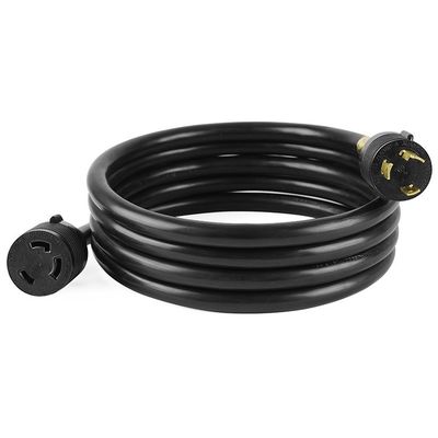 30Amp 7500 Watt 25FT L6-30P tot L6-30R Zwaargewicht Generator Power Cord SJTW 10AWG 3 Prong Conductor Bared Stranded Cooper