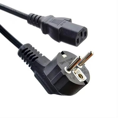 VDE-gecertificeerde EU-standaard Cee7/7 Euro Power Cord 1,5 mm met C13 Geschikt voor duurzame computer