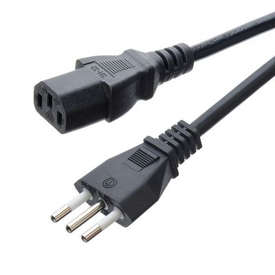 CE IMQ 3 Pin Puur koper 1m 1.2m 1.5m 1.8m 3m Italië Iec 320 Euro C13 16A Plug-in stroomkabel voor laptop 1 stopcontact