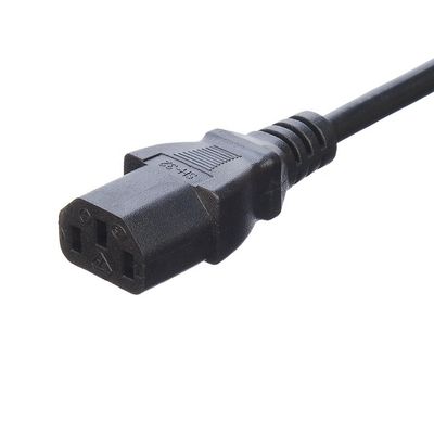 Huishoudelijk apparaat Zuurstofvrij Gekleurde Stranded Copper 3 Pin 16A Plug Power Cord C13 Connector Zwart Italia Standaard Power Cord