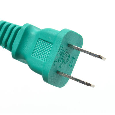 Groen 2 pin laptop aansluiting stroomkabel verlengkabel met isolatie bescherming Nominale spanning 125V