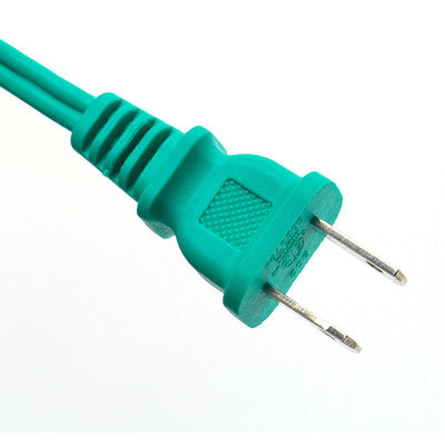 Groen 2 pin laptop aansluiting stroomkabel verlengkabel met isolatie bescherming Nominale spanning 125V