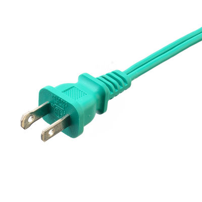 Groen 2 pin laptop aansluiting stroomkabel verlengkabel met isolatie bescherming Nominale spanning 125V