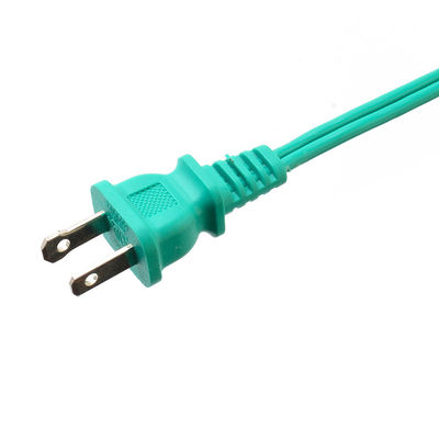 Groen 2 pin laptop aansluiting stroomkabel verlengkabel met isolatie bescherming Nominale spanning 125V