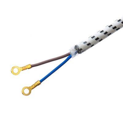 10A/250V PSE 2Pin Plug Power Cord 4.8mm Terminal Wit SNI met langdurig zuurstofvrij bared stranded koper