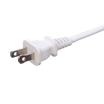 2X16AWG Wit 2 Pin Home Microwave Oven Plug Elektrische kabelverlengingskabels voor 125V nominale spanning en PVC jasmateriaal