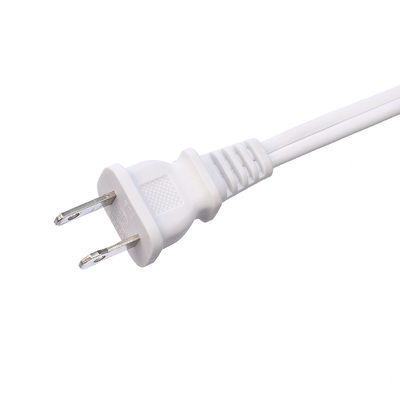 2X16AWG Wit 2 Pin Home Microwave Oven Plug Elektrische kabelverlengingskabels voor 125V nominale spanning en PVC jasmateriaal