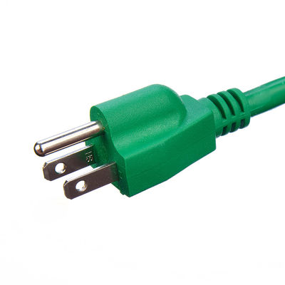 Groen waterdicht Amerikaanse standaard 3 pin Groen ETL Heavy Duty Extension Cord Huishoudelijk apparaat IP-niveau IP11