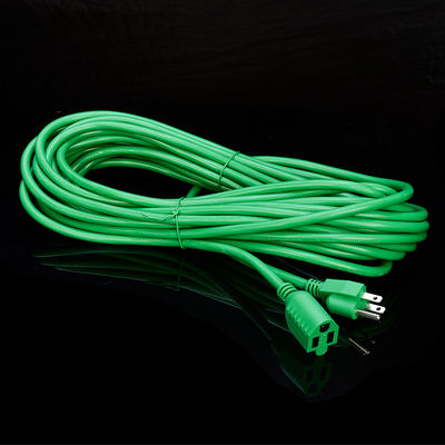 Groen waterdicht Amerikaanse standaard 3 pin Groen ETL Heavy Duty Extension Cord Huishoudelijk apparaat IP-niveau IP11