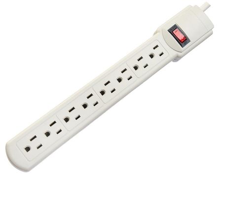 Residential / General-Purpose American Standard ETL Power Strip Portable 8 Outlet voor huishoudelijke apparaten op en netwerk N/A