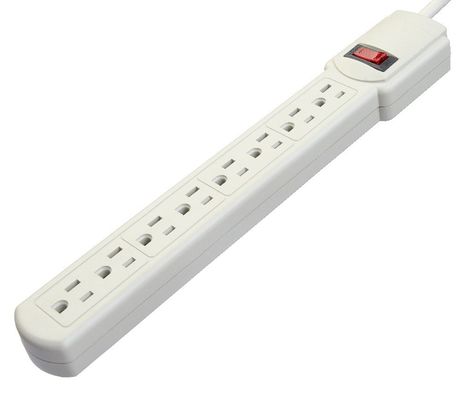 Residential / General-Purpose American Standard ETL Power Strip Portable 8 Outlet voor huishoudelijke apparaten op en netwerk N/A