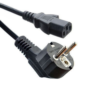 VDE-gecertificeerde Shucko CEE7/7 Plug met IEC C13 Connector Computer stroomkabels Verlengkabels Lengte 1,5M of aangepast