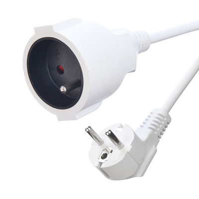 3 prongs ronde pin verlengkabel wit SNI verlengkabel voor thuis