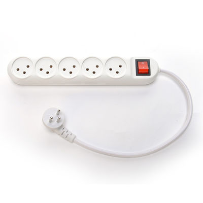 Power Strip Israël Type 5 Pin Multi Socket Plug Extension Cord Customized Support Extended VDE Standard Cable H05vv-f 3g1