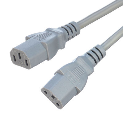 Commerciële kwaliteit CCC-gecertificeerd computerstroomkabel Y Splitter 3C Plug met 2 Way C13 Plug Socket 16a 3pin