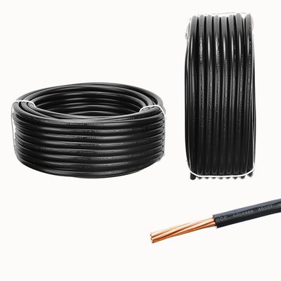 VDE H07V-R 450/750V Zwarte enkelkerndraad Solid Stranded Copper Conductor voor huishoudelijke apparaten Elektriciteitskabel