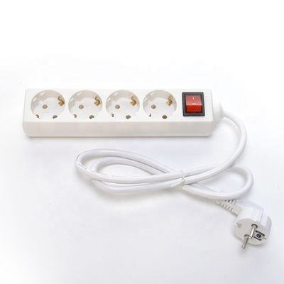 5 Gang Extension Socket 3x1.5mm2x5m VDE Flexible Cable Power Strip met kinderbescherming en 10/16A nominale stroom