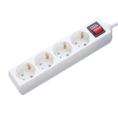 5 Gang Extension Socket 3x1.5mm2x5m VDE Flexible Cable Power Strip met kinderbescherming en 10/16A nominale stroom