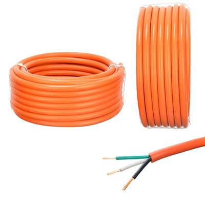 Oranje VDE Standard H05VV-F 300/500V Flexible Multi-Core Wire Copper Conductor voor huishoudelijke apparaten Elektrische stroomkabel