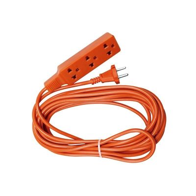 Zuurstofvrij, bared stranded koperen geleider materiaal overspanningsbeschermer Power Strip Orange Euro 2 Round Pin Plug SJT 2/16AWG