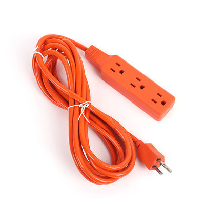 Zuurstofvrij, bared stranded koperen geleider materiaal overspanningsbeschermer Power Strip Orange Euro 2 Round Pin Plug SJT 2/16AWG