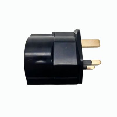 Algemene adapter VK 3-pinnige aansluiting met veiligheidsluiting op EU-afsluiting 2pinnige aansluiting en aardcontact CE-gecertificeerd