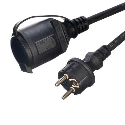 Buitenverlengingskabel 3x1.5mm2 Stroomkabel 220v Stroomkabel met 2 polen waterdicht stopcontact Standaardaansluiting 16A/250V