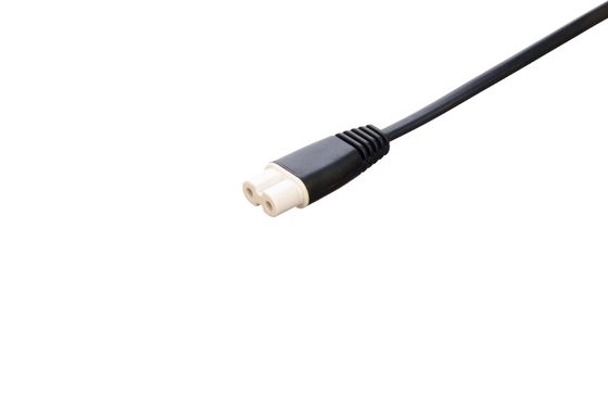 2.5A 2 Pin Plug Power Cords Zwarte ketelplug met connector of stopcontact zuurstofvrij, met een bared stranded koperen geleider
