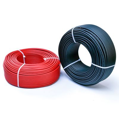 Temperatuurbereik -40 °C tot 90 °C Zonne-energiesysteem DC-kabel 4 mm en 6 mm voor zonnepaneel 6 10 Sq Mm1500V XLPE-jas
