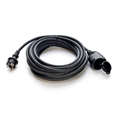 Zuurstofvrij, met een koperen geleider, met een ontblote band, materiaal AC-stroomkabel voor buitenindustrie 3m Zwart H07RN-F Eu-stroomkabel