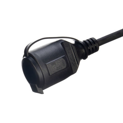 Zuurstofvrij, met een koperen geleider, met een ontblote band, materiaal AC-stroomkabel voor buitenindustrie 3m Zwart H07RN-F Eu-stroomkabel