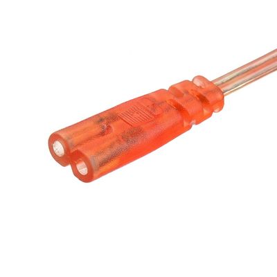 Commerciële rechtstreekse 2.5A 2 pin plug stroomkabel zwart ketelplug met IEC60320 C7 connector VDE stroomkabel