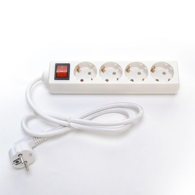1m 2m 3m Europese stekkeradapter met 4 stopcontacten H05VV-F 3x1.5mm2 stroomkabel Eu Plug 16A voor elektrische stekker