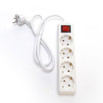 1m 2m 3m Europese stekkeradapter met 4 stopcontacten H05VV-F 3x1.5mm2 stroomkabel Eu Plug 16A voor elektrische stekker