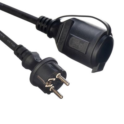 Outdoor VDE Standard Schuko Plug met 2 polen waterdicht stopcontact 220V/16A IP44 waterdicht stopcontact dekking Lengte 5M Network SDK
