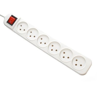 Aarding Standaard stroomstrook met 6-weg verlenging stopcontact en universele stroomverlenging kabel stopcontact