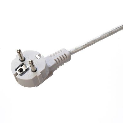 3 Prong Cotton gebreide stroomkabel Nominale spanning 250v Aarding Standaard Aarding voor rijstkoker in Indonesië markt