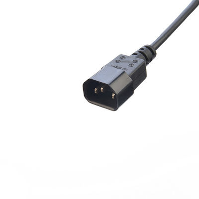 Afgesneden koperen geleidermateriaal C13 tot en met C14 AC-stroomkabels Uitbreidingspoort voor PDU Computer UPS Server