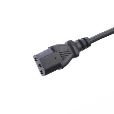 Afgesneden koperen geleidermateriaal C13 tot en met C14 AC-stroomkabels Uitbreidingspoort voor PDU Computer UPS Server