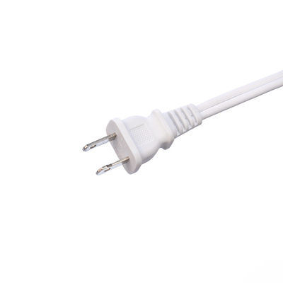 Witte ETL-standaard 2 pin-plug met 18 AWG-kabel Nema 1-15p tot 1-15r man tot vrouw verlengsnoer met 13A nominale stroom