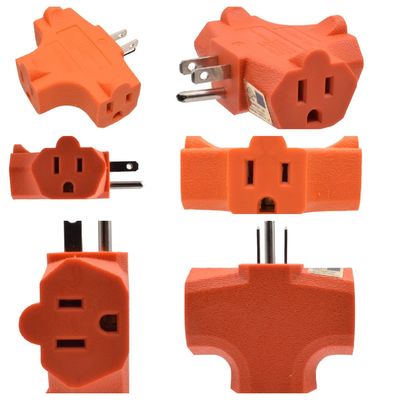 SDK netwerk 15-ampere adapter 3 Aarding 1 tot 3 stopcontacten zware Nema 5-15p tot meerdere Nema 5-15r waterdicht multifunctionele verlengstuk