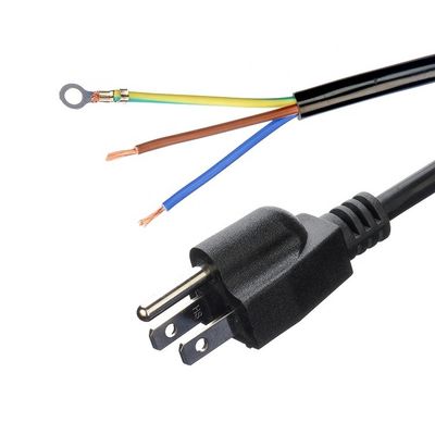 Kabelspecificatie 16/14/18AWG ETL Standaard stroomkabels voor laptop 15A NEMA-15P 3 fase Plug Power Cord Maker