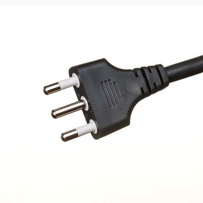 Zwarte 16awg BC01 en 220v 10m zonne-uitbreidingskabel IMQ Standard 3 Prong US Power Cord Oxygen Free Bared Stranded Copper