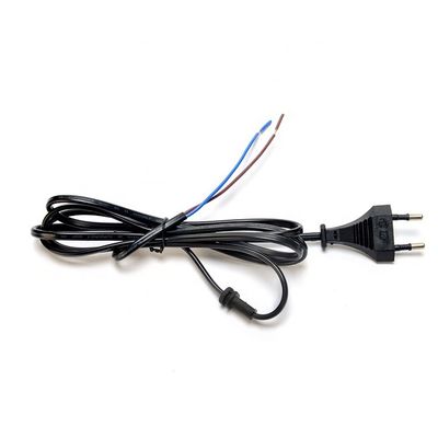 2.5A 2 Pin Plug Power Cords Zwarte elektrische ventilator met zuurstofvrij, kaal, strak, koper, halfscheuren