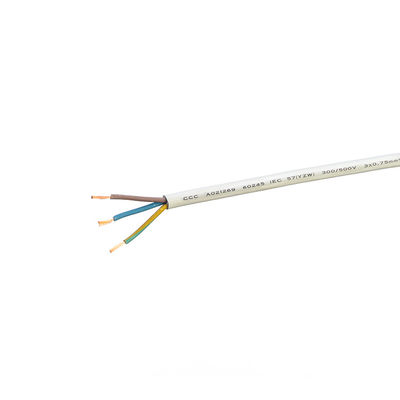 Geïsoleerde VDE-standaard H05 Rr-kabel Rubber 2x0,75 Koperkabel voor huishoudelijke apparaten en buitentemperatuurbereik -5C tot 70C