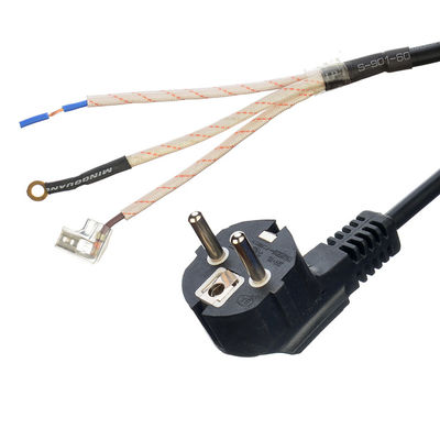 Aanpassing voor Indonesië SNI Power Cord Extension Cord 1.8M/ OEM End Treatment Heat Shrink Tube en Glasvezel Tube