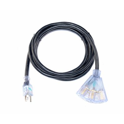 ETL goedgekeurde zware 10 ft lange 12 gauge verlengkabels 50 ft 2 prong lichtkabel NEMA Man NEMA Vrouw US 3-prong