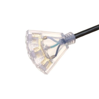 ETL goedgekeurde zware 10 ft lange 12 gauge verlengkabels 50 ft 2 prong lichtkabel NEMA Man NEMA Vrouw US 3-prong